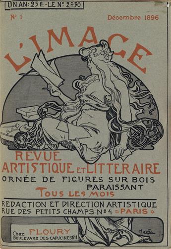 VARIOUS ARTISTS. LIMAGE. Bound volume. 1896-1897. 12x9 inches, 30x24 cm. H. Floury, Paris.